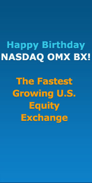 Happy Birthday NASDAQ OMX BX!